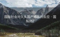 国际社会对久久国产精品的反应 · 国际857
