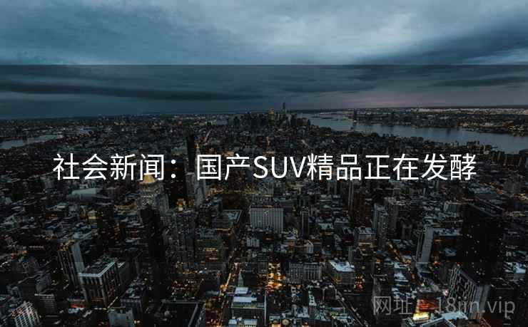 社会新闻:国产SUV精品正在发酵 社会新闻:国产SUV精品正在发酵