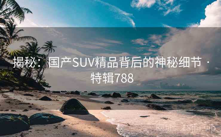 揭秘：国产SUV精品背后的神秘细节 · 特辑788